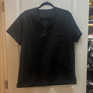 4 V-Neck Scrub Tops with Pockets